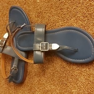 Coach Cassidy blue sandals